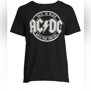 AC/DC Back In Black World Tour Men's & Big Men's Band Graphic Tee